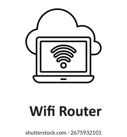 wifi router Vetor Icon que pode facilmente modificar ou editar


