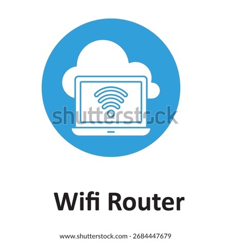 wifi router Vector Icon which can easily modify or edit

