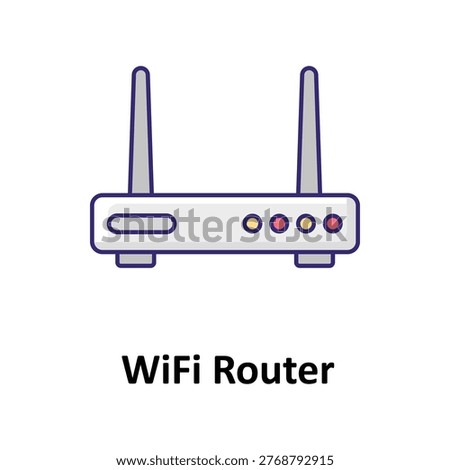WiFi Router Vector icon which can easily modify or edit

