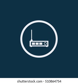WiFi Router. Vector Illustration