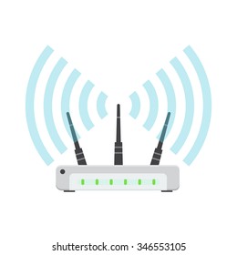 WiFi Router vector image to be used in web applications, mobile applications and print media.