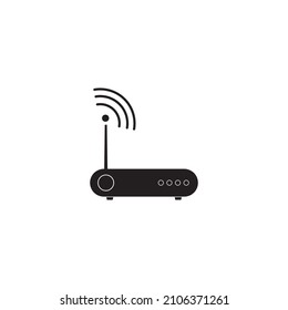 Wi-fi router vector isolated illustration icon design.