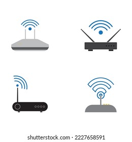 Wi-fi router vector isolated illustration icon design.