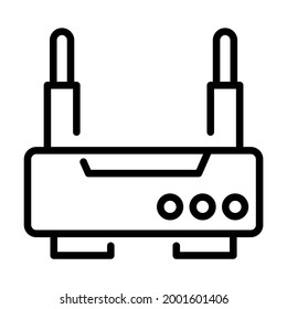 WIFI Router vector line Icon-  Modern style high quality vector illustration.