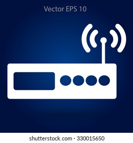 Wi-fi  router vector picture