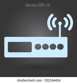 Wi-fi  router vector picture