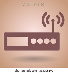 Wi-fi  router vector picture