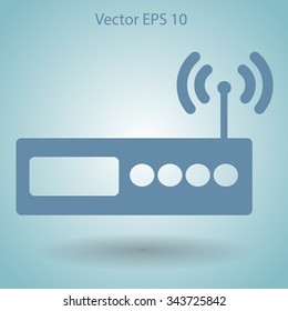 Wi-fi  router vector picture