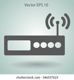 Wi-fi  router vector picture