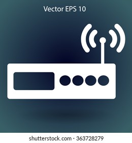 Wi-fi  router vector picture