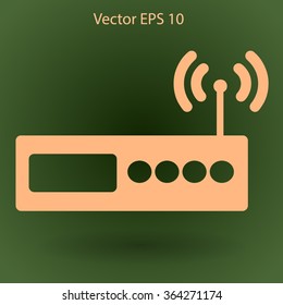 Wi-fi  router vector picture