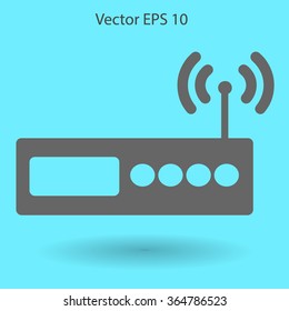 Wi-fi  router vector picture