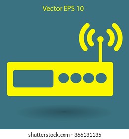 Wi-fi  router vector picture