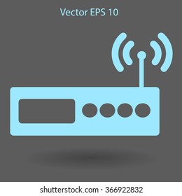 Wi-fi  router vector picture