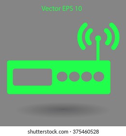 Wi-fi  router vector picture