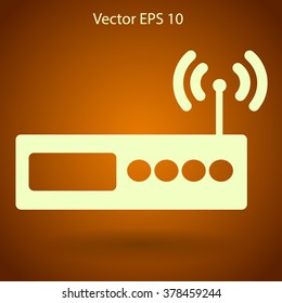 Wi-fi  router vector picture