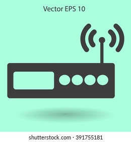 Wi-fi  router vector picture
