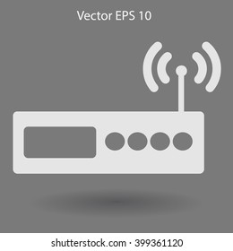 Wi-fi  router vector picture