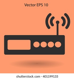 Wi-fi  router vector picture