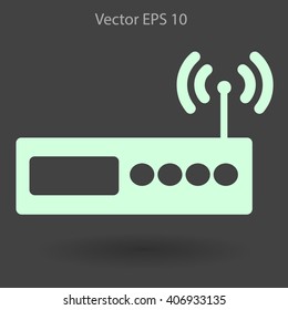 Wi-fi  router vector picture