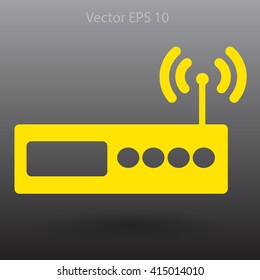 Wi-fi  router vector picture
