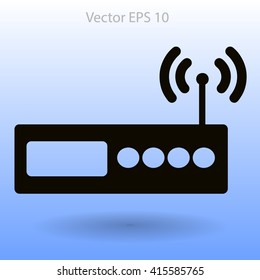 Wi-fi  router vector picture