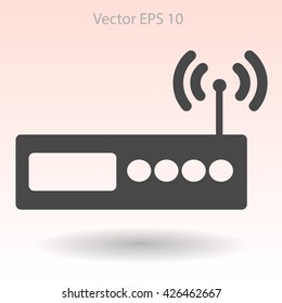 Wi-fi  router vector picture