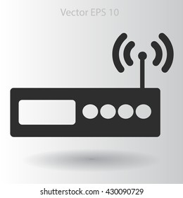 Wi-fi  router vector picture