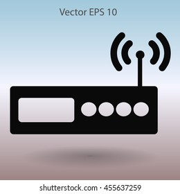 Wi-fi  router vector picture