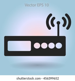 Wi-fi  router vector picture