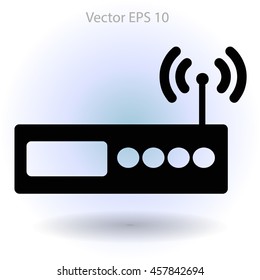 Wi-fi  router vector picture