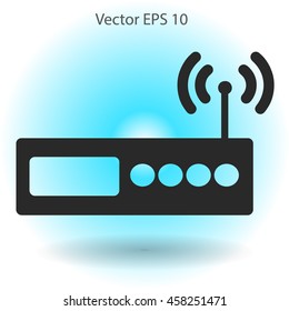 Wi-fi  router vector picture