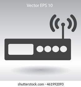 Wi-fi  router vector picture