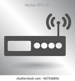Wi-fi  router vector picture
