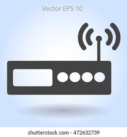 Wi-fi  router vector picture