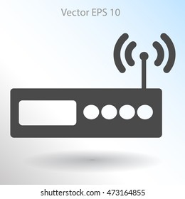 Wi-fi  router vector picture
