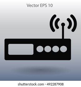 Wi-fi  router vector picture
