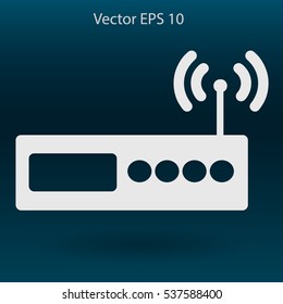 Wi-fi  router vector picture