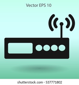 Wi-fi  router vector picture