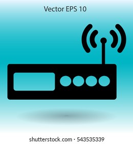 Wi-fi  router vector picture