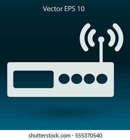 Wi-fi  router vector picture