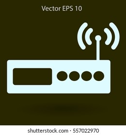 Wi-fi  router vector picture