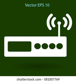 Wi-fi  router vector picture