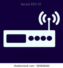 Wi-fi  router vector picture