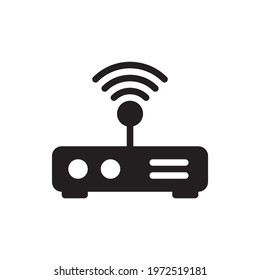 Wifi Router vector solid icon. Hotel and Services Symbol EPS 10 File