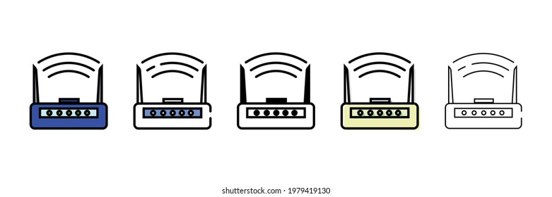 wifi router vector type icon