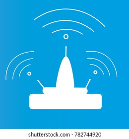 wi-fi router white