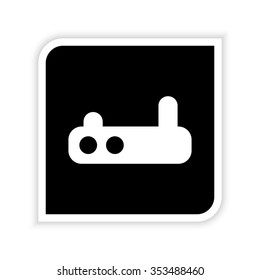 Wifi router -  white vector icon