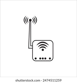 diseño del Vector del logotipo de los routers wifi