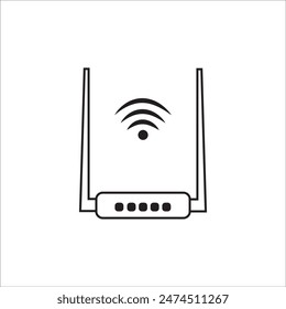 WiFi-Router Symbol Logo Vektorgrafik Design